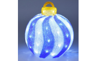 [LED světelná akrylová koule – 60 bílých LED diod]