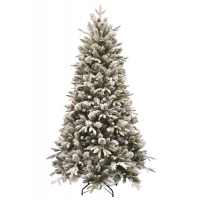 [VÝPRODEJ: Vánoční stromek EMERALD ROSEMARY se šiškami - zasněžený z měkkého 3D jehličí]