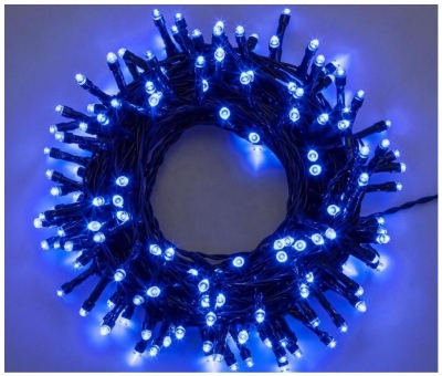 LED světelný řetěz exteriérový MODRÝ