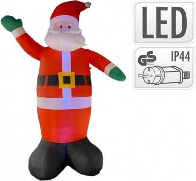 Nafukovací MAXI SANTA s LED světýlky 400 cm